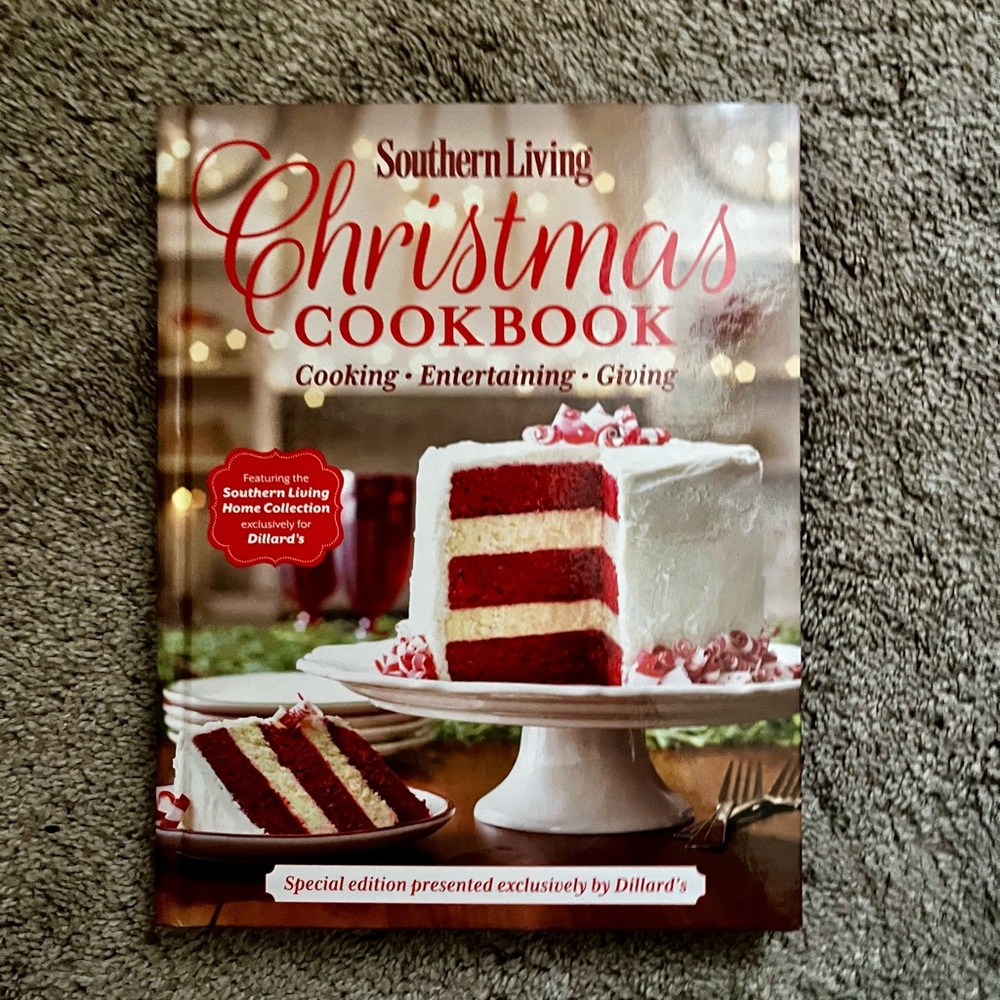 Southern Living Christmas Cookbook - Festive Red and White